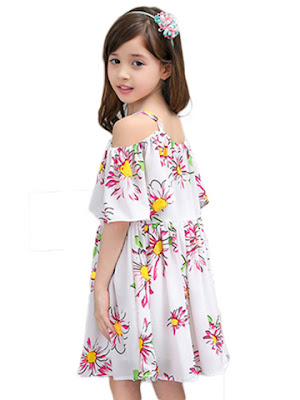 dress anak printing terbaru untuk lebaran 2016