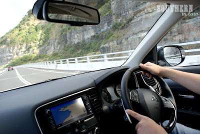Driving Across the Sea Cliff Bridge in the Mitsubishi Outlander
