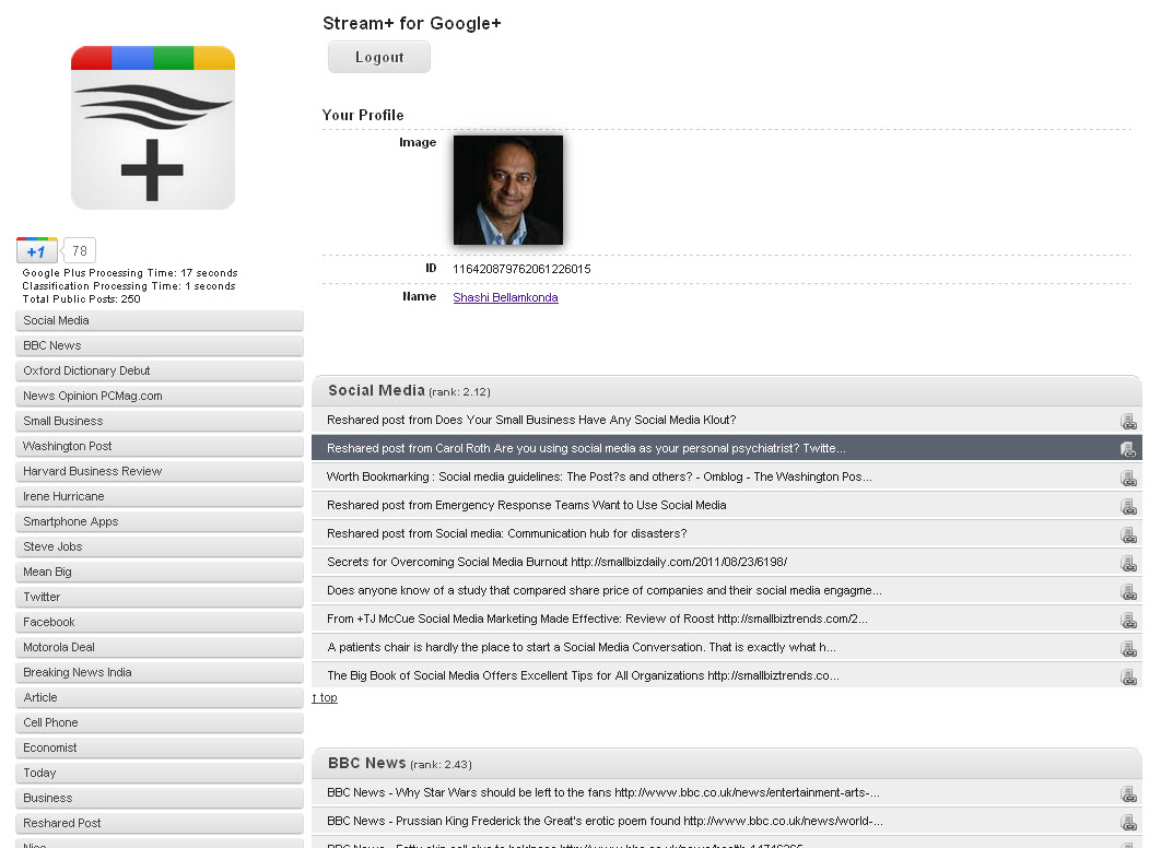 Happenings, Marketing and Technology Advice and Thoughts!: Google+ API