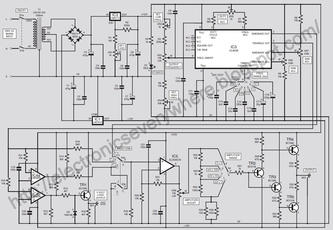 8038 Function Generator Circuit – TBMV