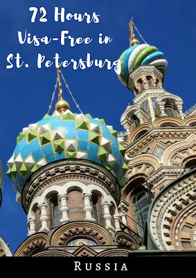 Pinterest Pin: 72 Hours Visa-Free in St. Petersburg Russia