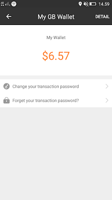 Bukti Dollar dari Aplikasi GearBest Android Untuk Belanja Gratis