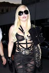 Lady Gaga Showing Off Her GaGas In See-Thru Top