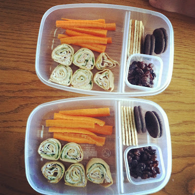 Folding Laundry: 2 Weeks of Healthy School Lunches