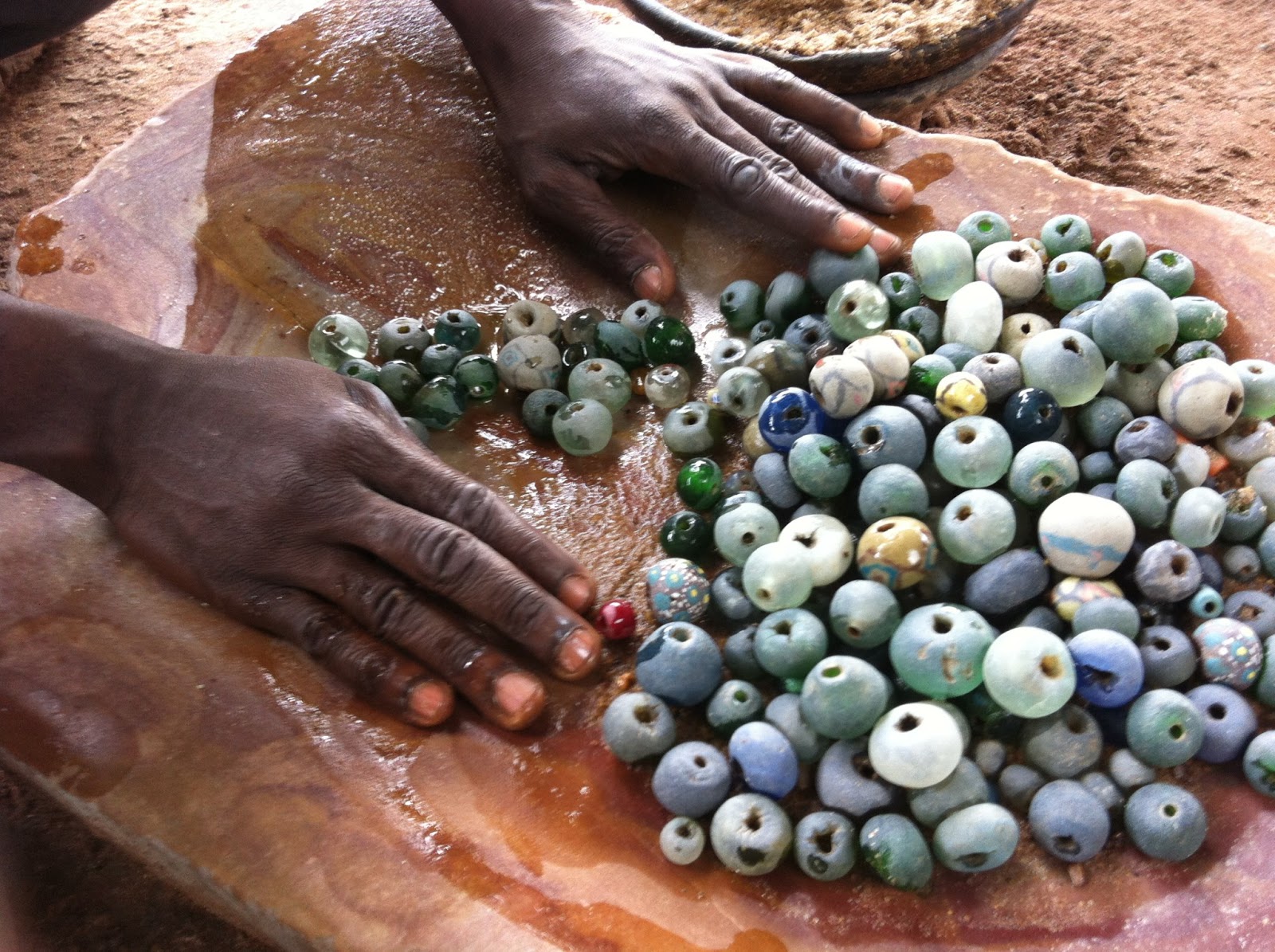 Image of beads from Ghana 