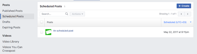 Scheduled facebook posts Scheduled facebook posts