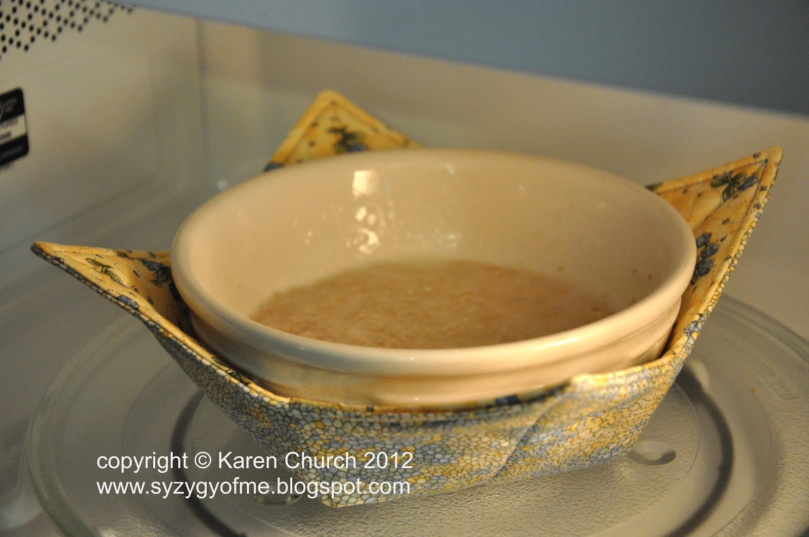 Syzygy of Me Microwave Bowl Potholder and Tutorial