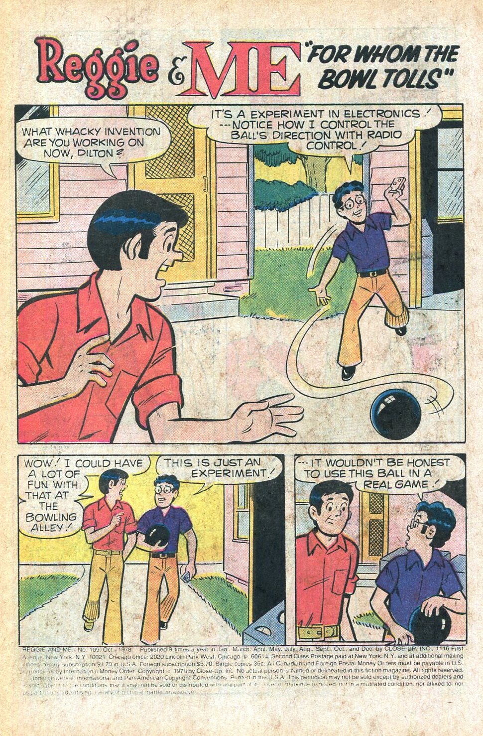 Read online Reggie and Me (1966) comic -  Issue #109 - 3