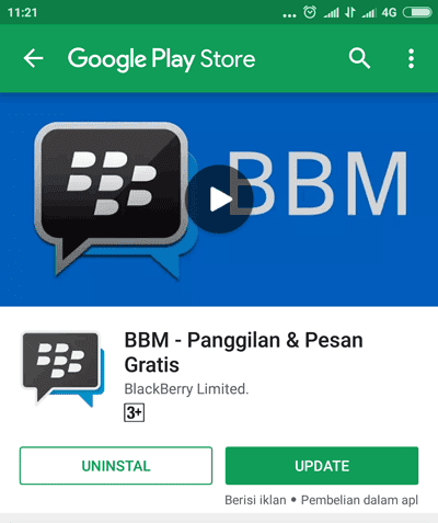 update aplikasi bbm
