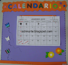 Cartaz calendário simples- não acompanha a folhinha