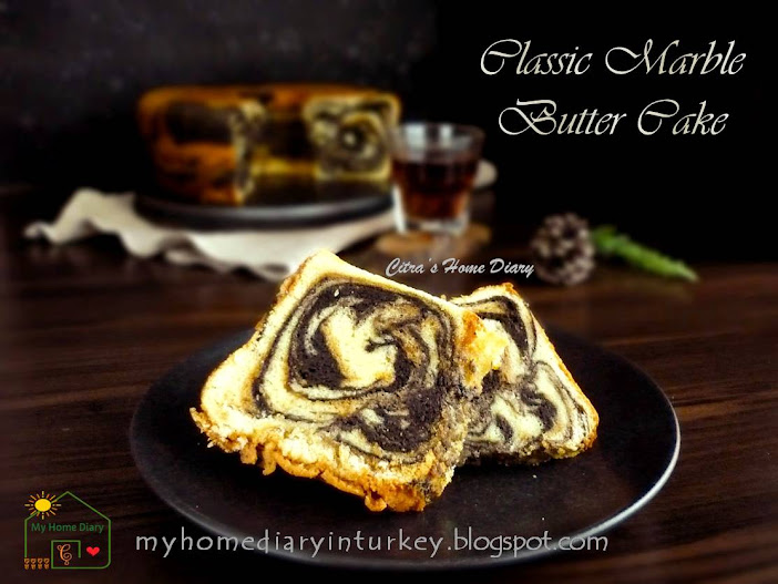 My Best Marble Butter Cake / Resep Bolu Marmer jadul | Çitra's Home Diary. #marblebuttercake #poundcake #buttercake #bolujadul #marmercake #marblecake #coffeecake #resepbolujadul