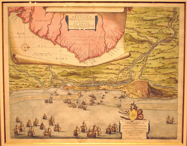 Mapa de Claes Visscher, cartógrafo holandês