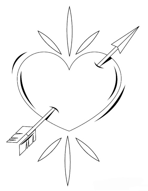 раскраска любовь день святого валентина