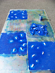 ice painting cube cubes painted fabric paint placed solid salt eaton carol designs migrate helps creating interesting because patterns