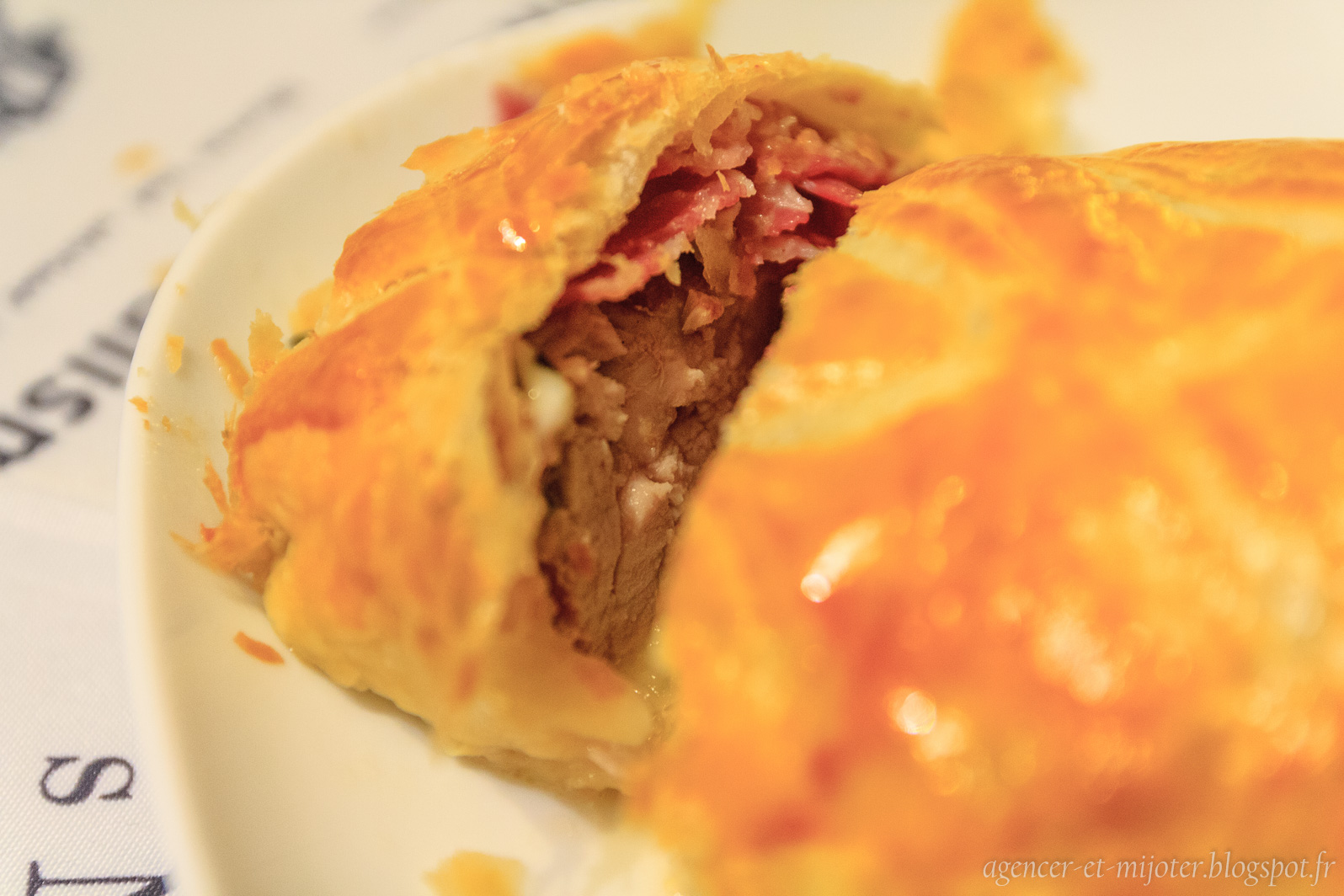 Agencer et Mijoter Filet mignon en crôute à l'Italienne