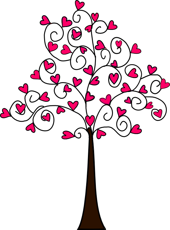 free clipart heart tree - photo #23
