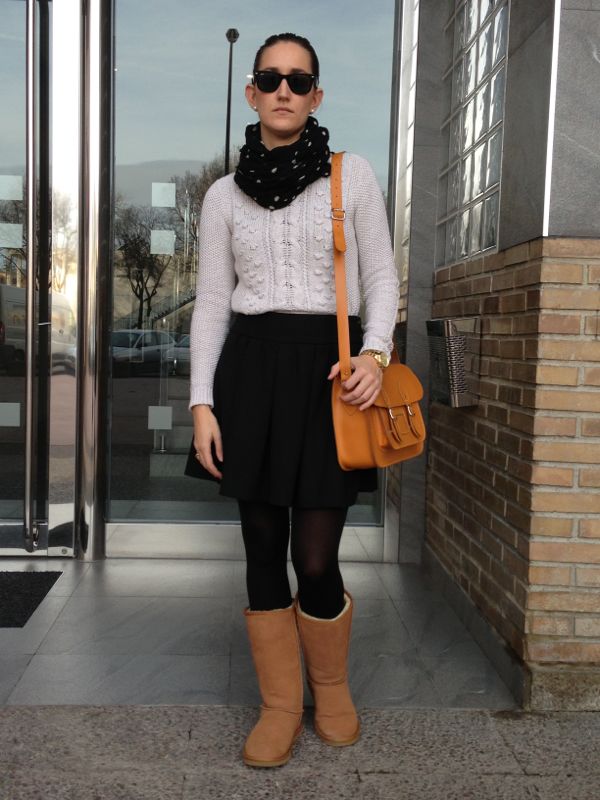 outfit botas ugg