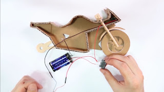 Cara Membuat Motor Mainan Dari Kardus Bekas