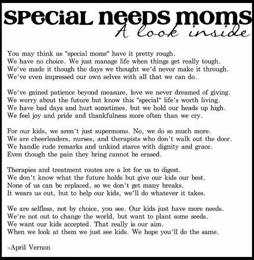 Special Needs Poems And Quotes. QuotesGram