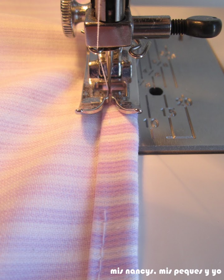 mis nancys, mis peques y yo, tutorial DIY funda cestas, cerrar abertura