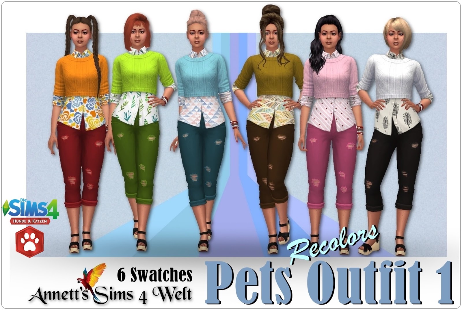Sims 4 Welt Pets Outfit 1