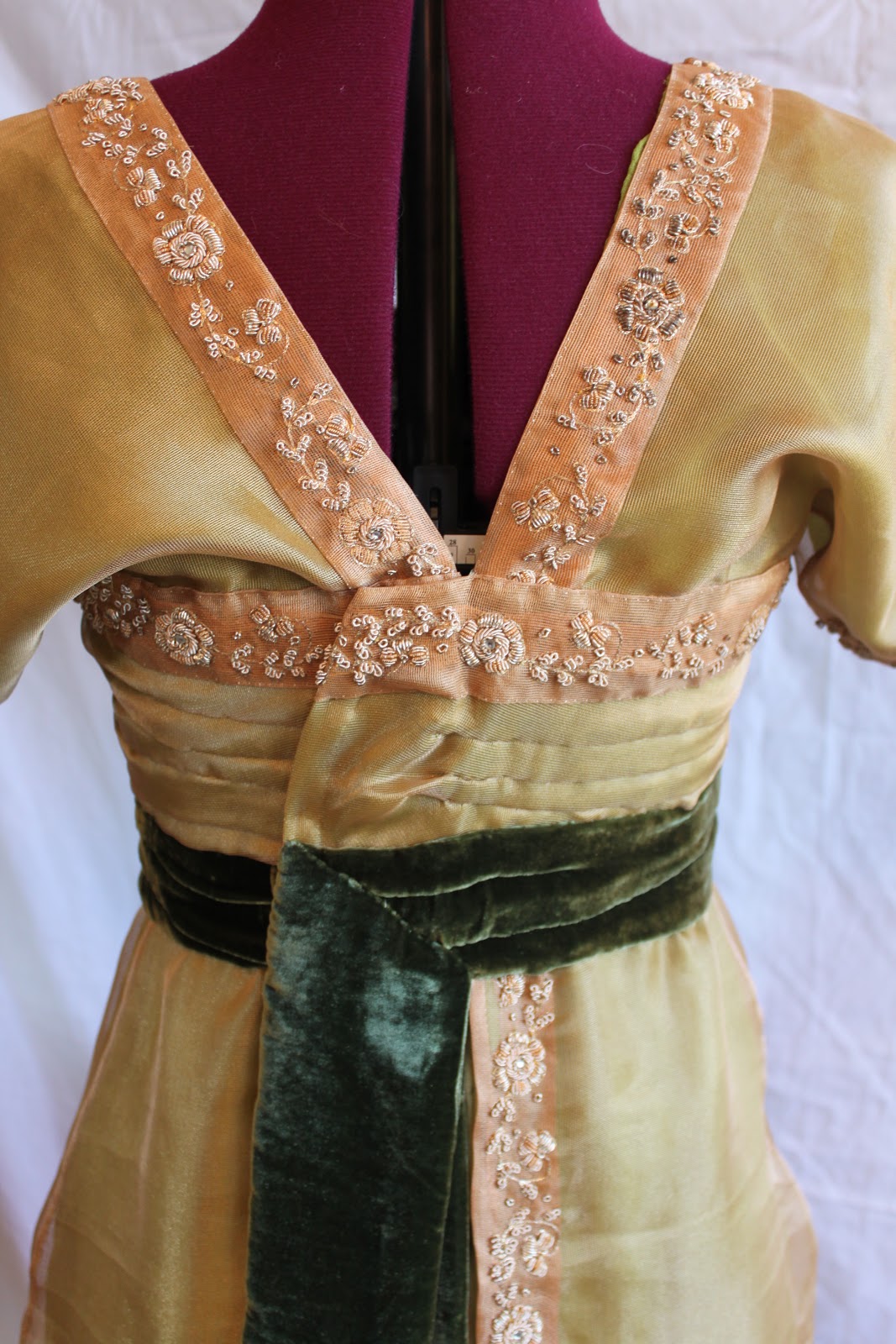 Diary of a Mantua Maker: 1910s Evening Dress Inside-Out