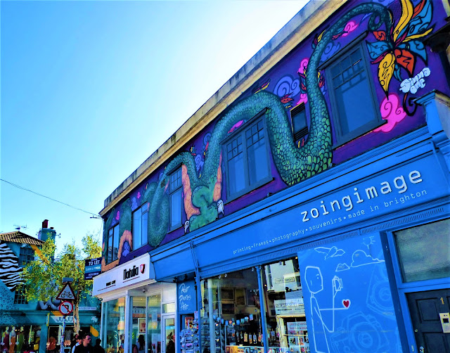 Street art in The Laines, Brighton