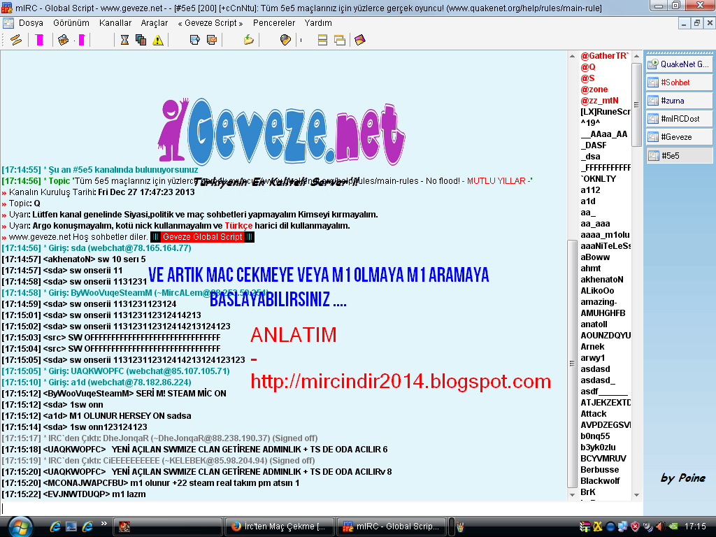 mIRC İndir - mIRC Yükle - Türkçe mIRC İndir 2019: Counter Strike 1.6 ...