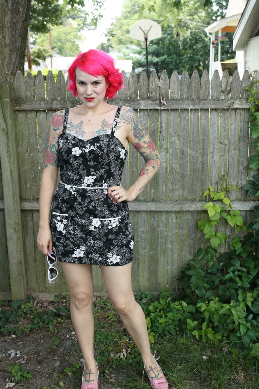 Gertie's New Blog for Better Sewing: 50s Swimwear-Inspired Linen Mini Dress