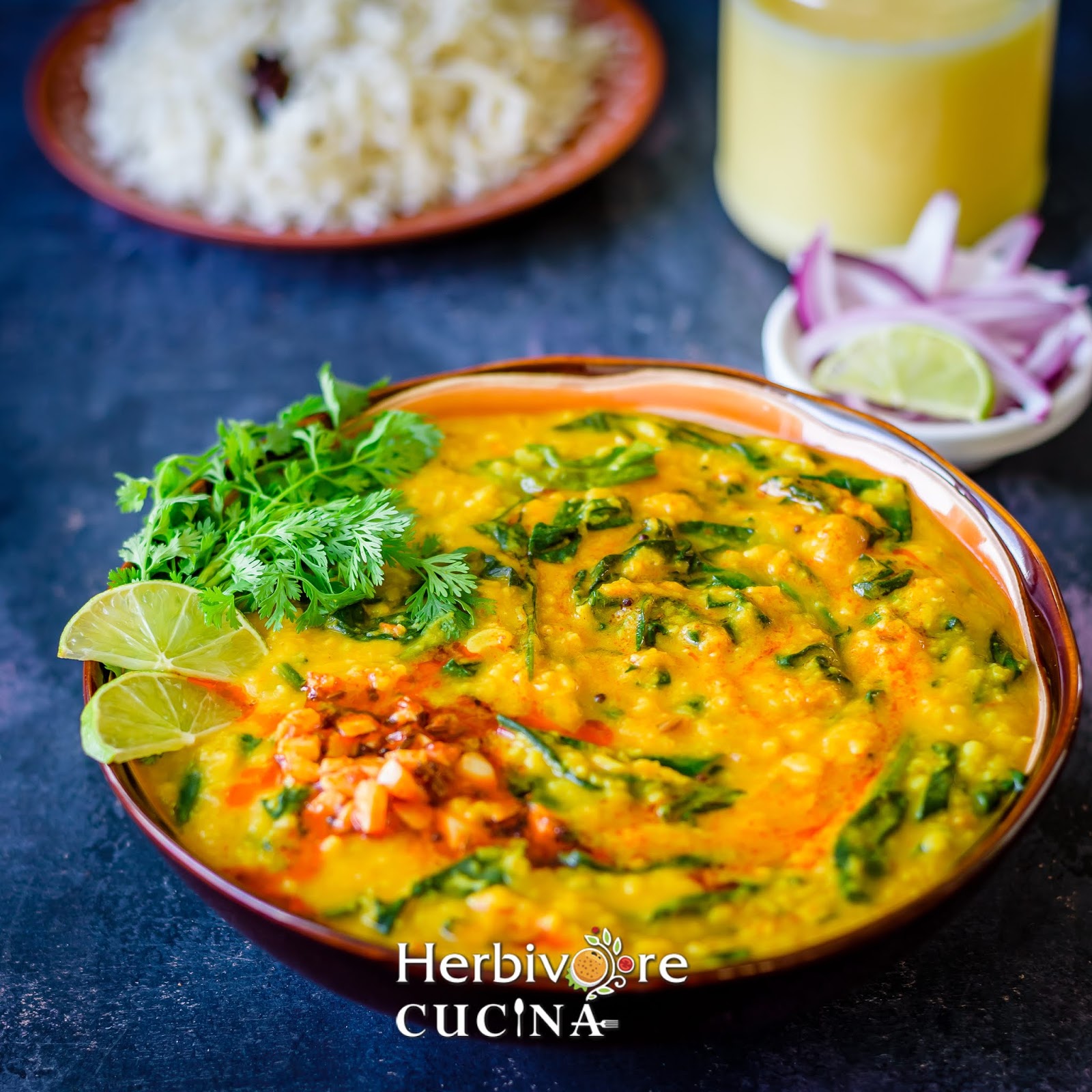 Herbivore Cucina Instant Pot Spinach Dal with Rice