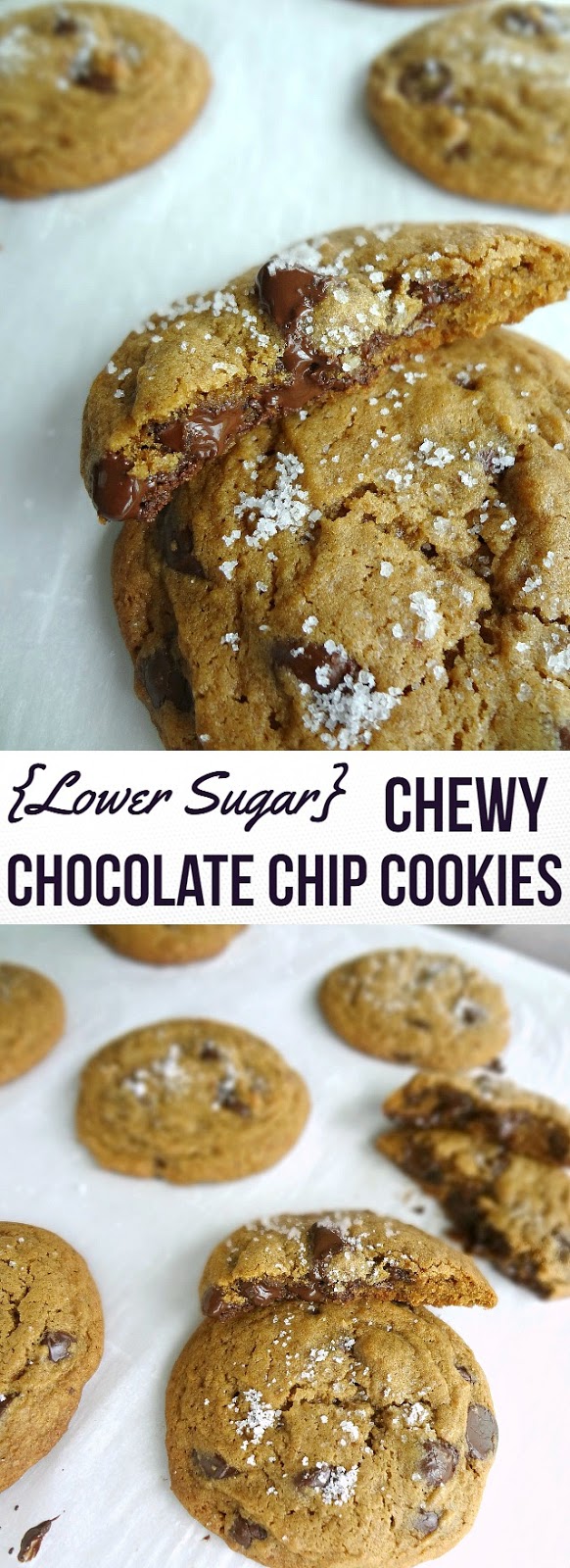 The Cooking Actress {Lower Sugar} Chewy Chocolate Chip Cookies