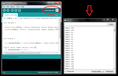 INPUT OUTPUT DIGITAL ARDUINO ~ Mekatronika