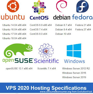 Evolution Host OS choices screenshot