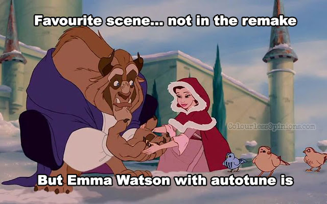 It ain't nostalgic enough for me without this scene! beauty beast bird feeding remake meme