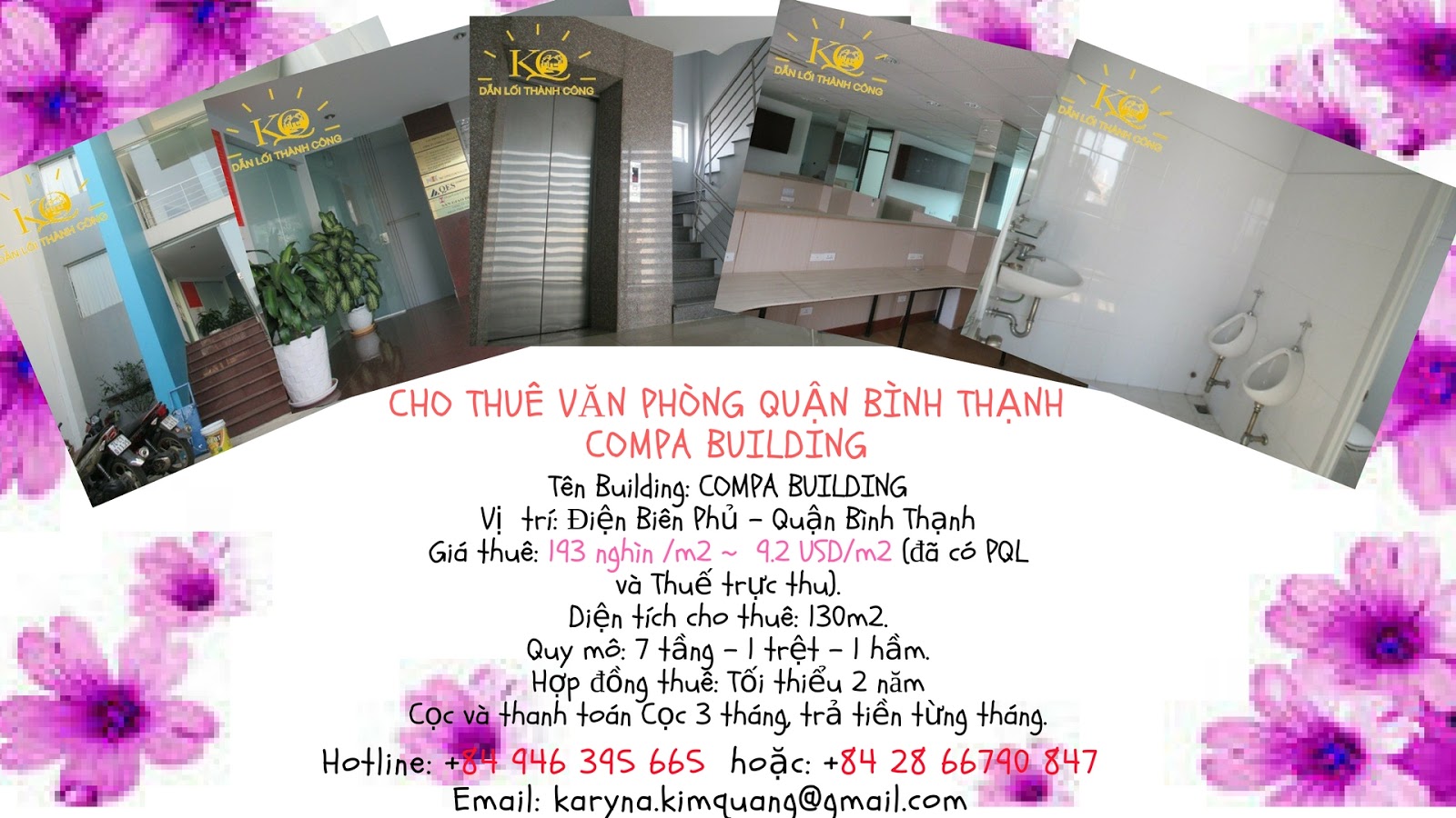 Cho thuê văn phòng quận Bình Thạnh Cowelmic building