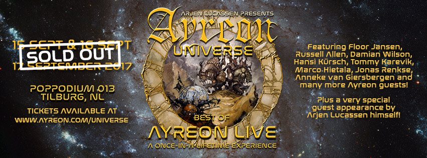 Ayreon Universe — все билеты распроданы. Фото со страницы Arjen Lucassen в Facebook.