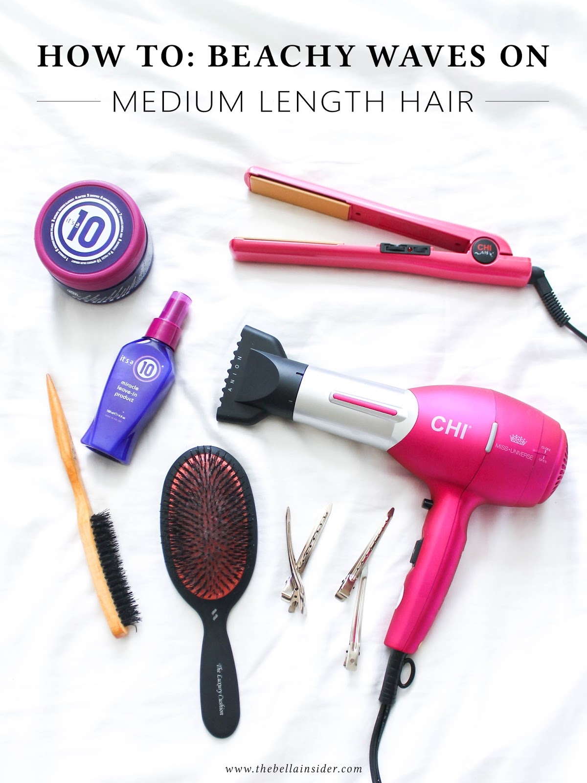 How To Get Beachy Waves On Medium Length Hair The Bella Insider