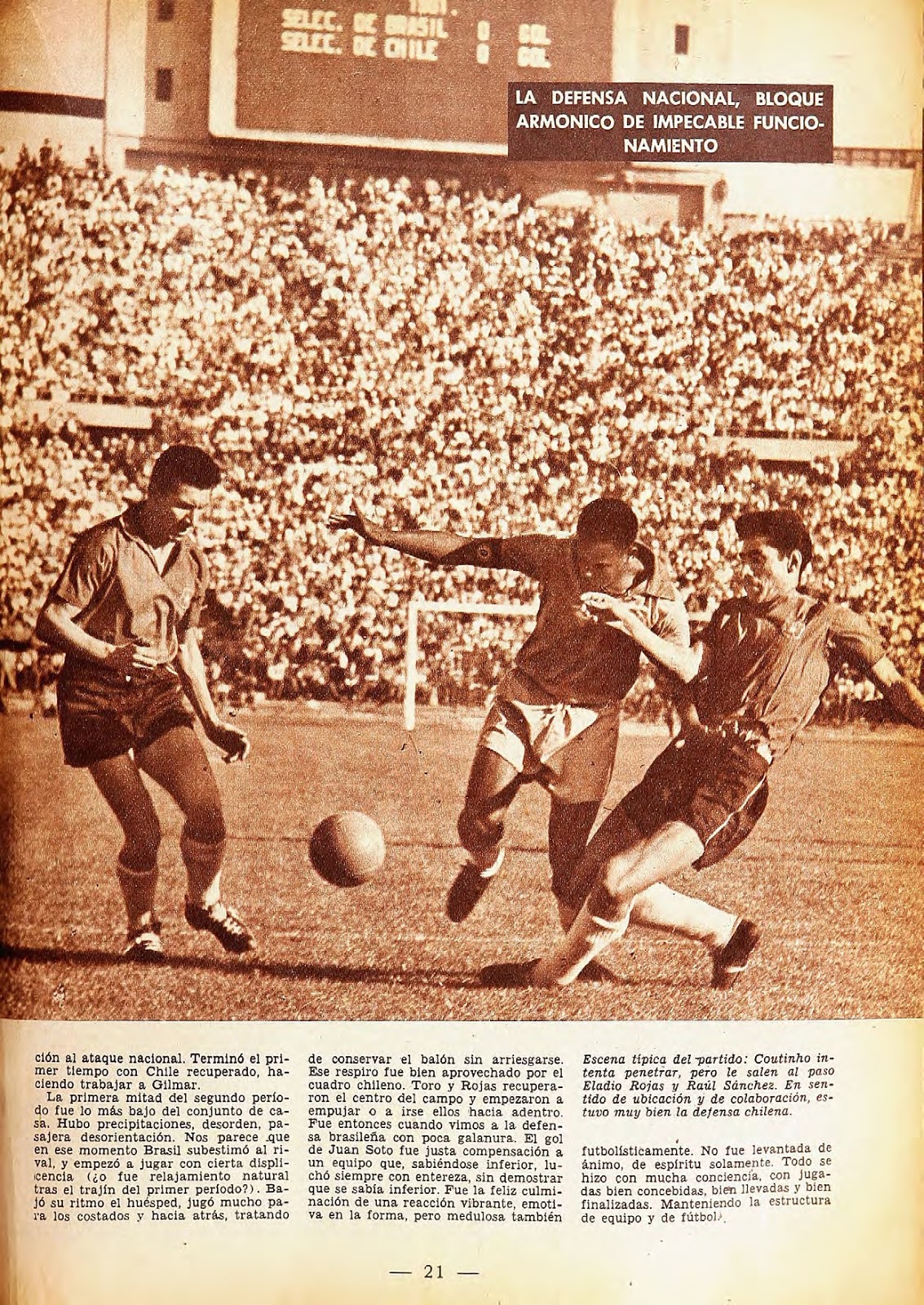 Partidos de la Roja [07/05/1961] ChileBrasil 12
