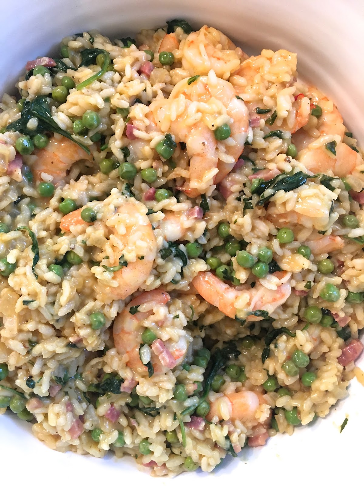 siriously delicious Spinach and Shrimp Risotto + TODAY