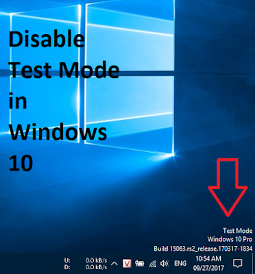 Hướng dẫn vô hiệu/tắt dòng chữ "Test Mode..." trên Windows 10/8/7
