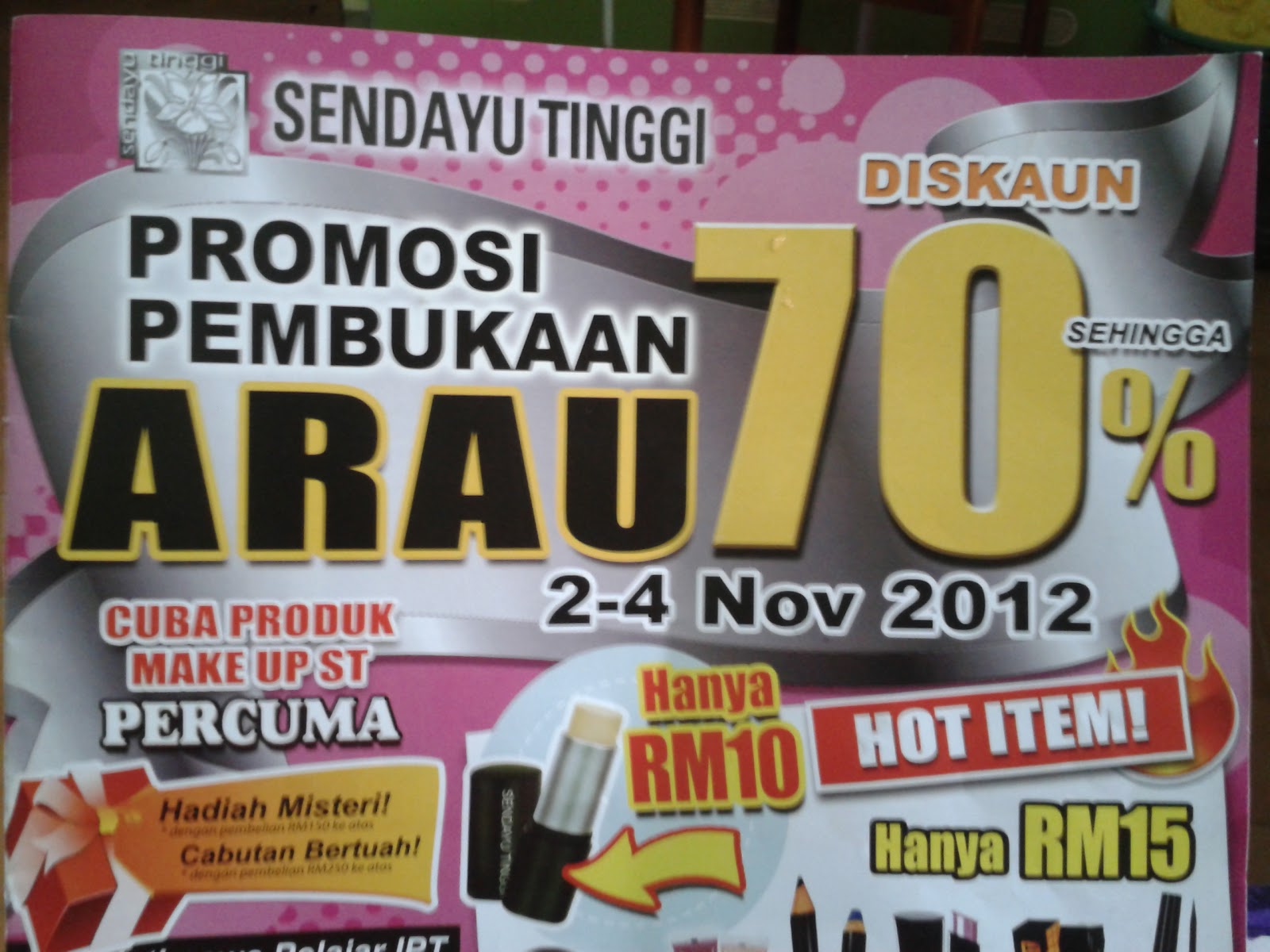 Shizuko Daisuke Pembukaan Outlet Sendayu Tinggi di Arau