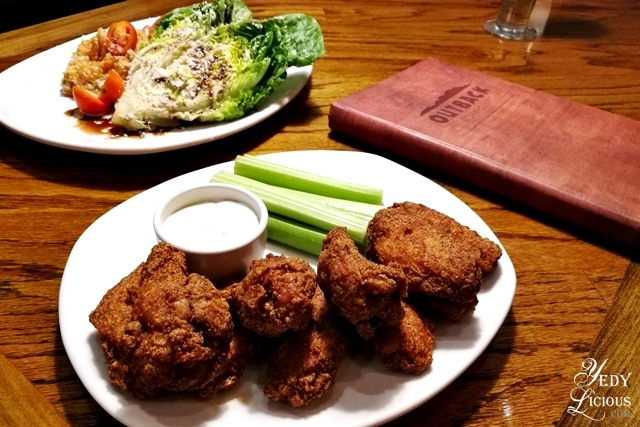 Kookaboora Wings The Great Aussie Eats at outback Steakhouse Philippines, Outback PH New Menu Blog Review Branches Address Contact Numbers website Facebook Instagram Twitter YedyLicious Manila Food Blog