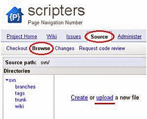 Create file script project