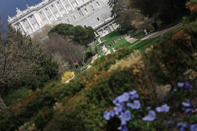 Campo del Moro and Royal Palace in Madrid