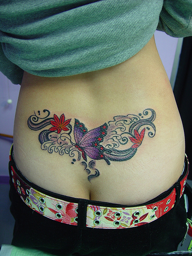 Butterfly tattoo art sexy design