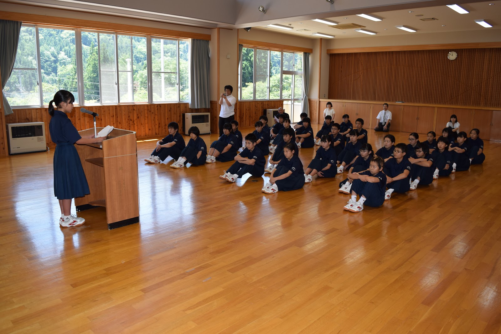 生坂中学校 1学期終業式 ～明日から夏休み～