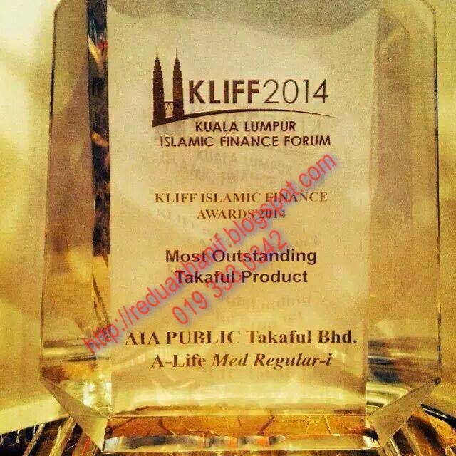 AIA Public Takaful sekali lagi memenangi The Most Outstanding Takaful Product KLIFF 2014
