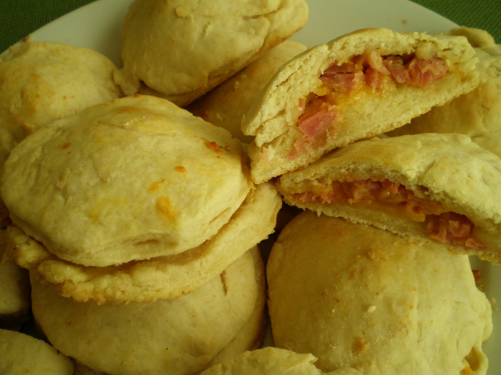 Basil and Rosemary's Kitchen Ham BiscuitsA delicious way to use that