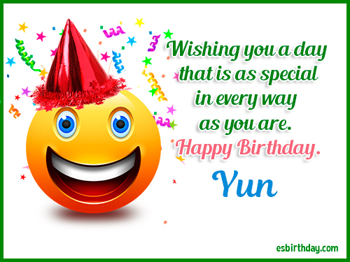 Yun Happy birthday Yun Happy birthday