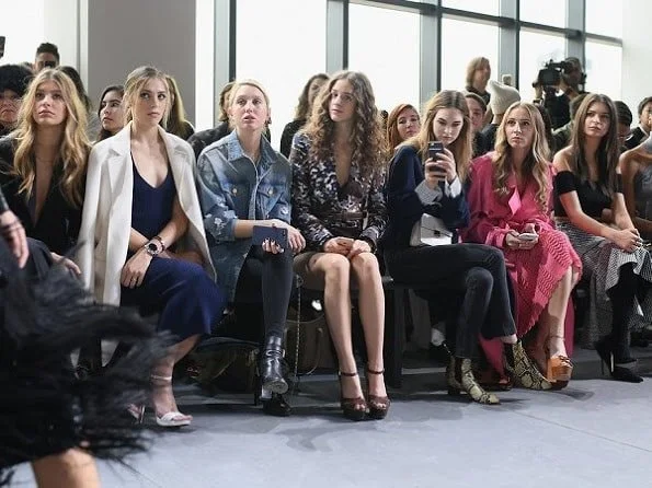 Camila Morrone, Sistine Stallone, Princess Maria-Olympia, Coco Konig, Laura Love, Harley Viera-Newton, Emily Ratajkowski, Jourdan Dunn attend the Michael Kors Collection Fall 2017 runway show